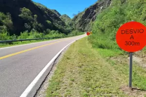 Robaron carteles de sealizacin preventiva en La Cbila