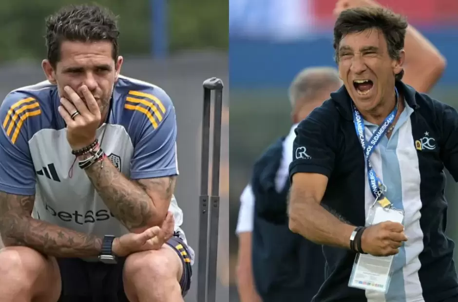 Fernando Gago y Gustavo Costas