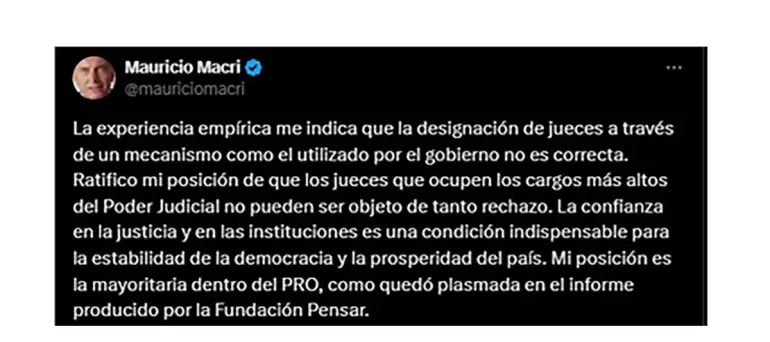 macri critica