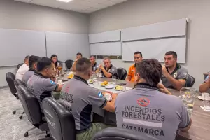 Volvieron los brigadistas catamarqueos tras combatir incendios en el sur