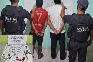 Arrestan a dos jvenes y recuperan joyas sustradas