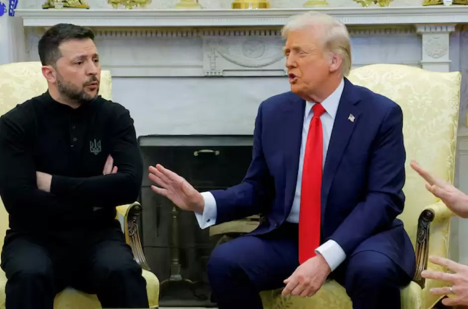 Donald Trump y Volodimir Zelenski