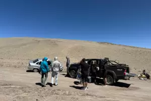 Fuerte choque en el camino al Balcn del Pissis