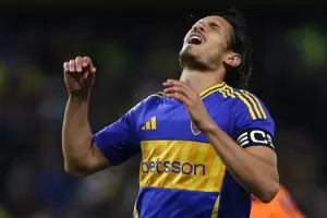 Alerta en Boca: Cavani se lesion y es duda para el partido con Central Crdoba