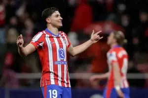Julin lvarez le dio la victoria a Atltico de Madrid que es lder en Espaa