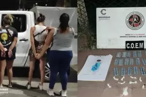 Detuvieron a dos mujeres con cocana