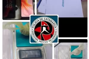 Secuestran droga y dos celulares