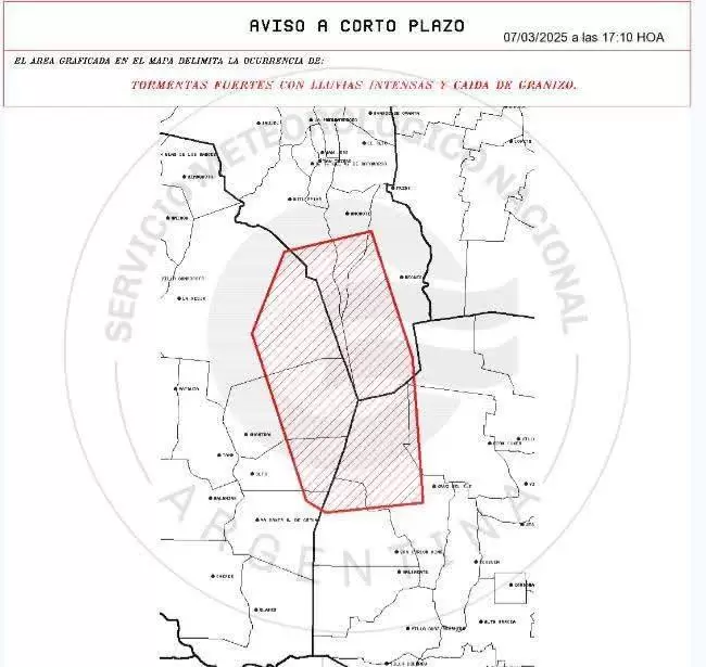 alerta a corto plazo
