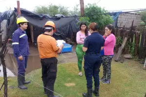 Desplegaron un operativo de asistencia en el interior y el Valle Central tras las lluvias