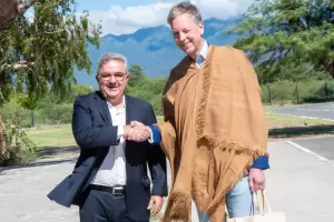 Jalil se reuni con los representantes de Minera Ro Tinto en Casa de Gobierno