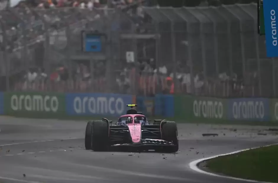 El choque que dej afuera a Jack Doohan