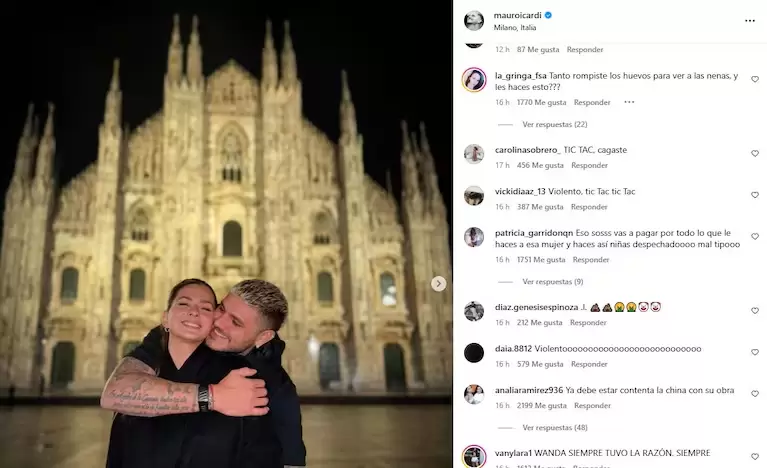 novela icardi wanda pelea