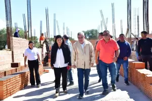 Jalil recorri obras en Santa Mara