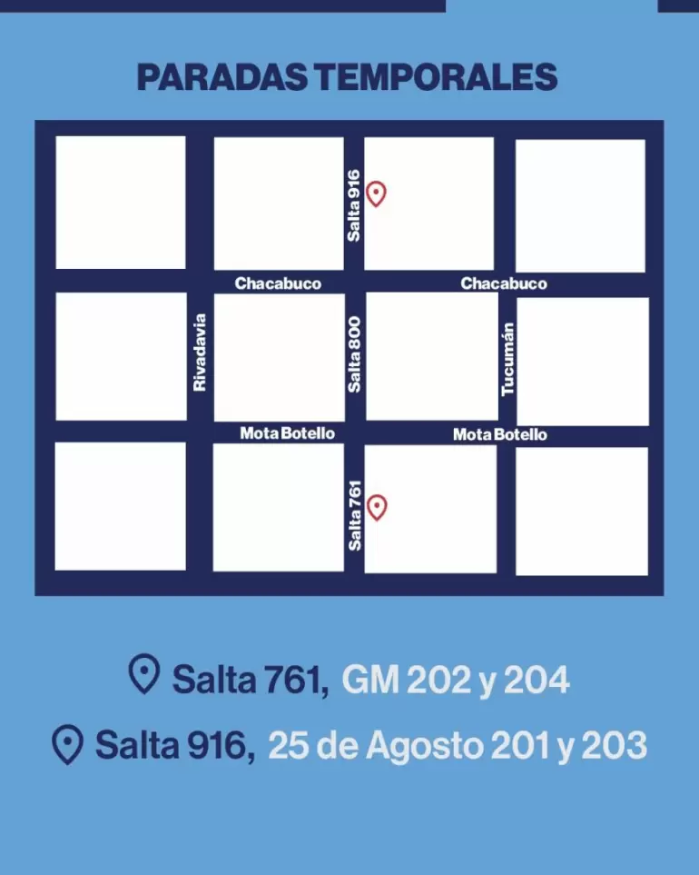 paradas de colectivos