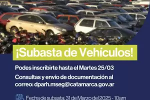 Realizan la primera subasta pblica de vehculos de la Polica de Catamarca