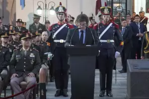 Milei homenaje a los Granaderos y le cambi el nombre al Gral. San Martn