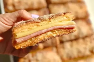 Cmo hacer cuadraditos de jamn y queso?, receta en 5 minutos