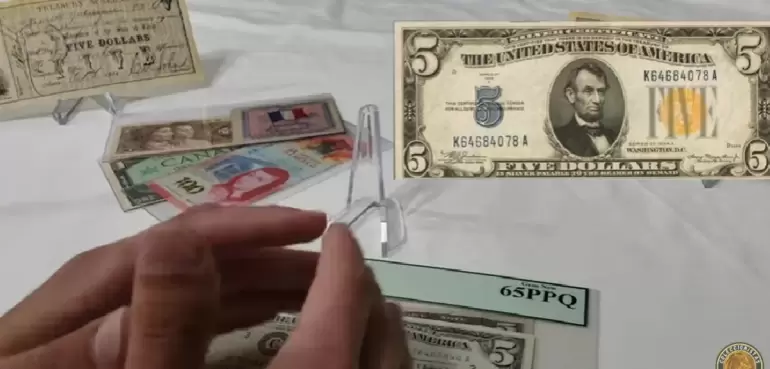 Estos billetes de 5 dlares pueden hacerte millonario