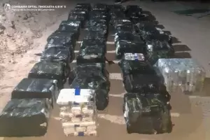 Tras una persecucin, secuestraron 500 kilos de hojas de coca y detuvieron a dos personas