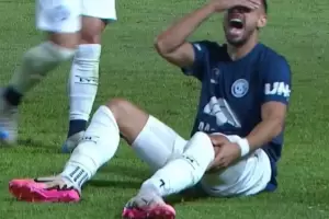 La impactante lesin en el partido entre Independiente Rivadavia y Racing