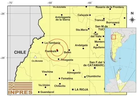 Se registr un temblor durante la madrugada en Catamarca