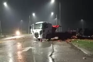 Volc camin en Ruta 38: hay un herido