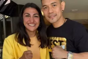 Nazarena Romero en la velada de invictos en EE.UU