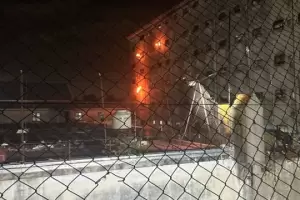 Motn en la crcel de Devoto: los presos prendieron fuego colchones