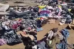 Video: encontraron donaciones tiradas en un basural de Baha Blanca