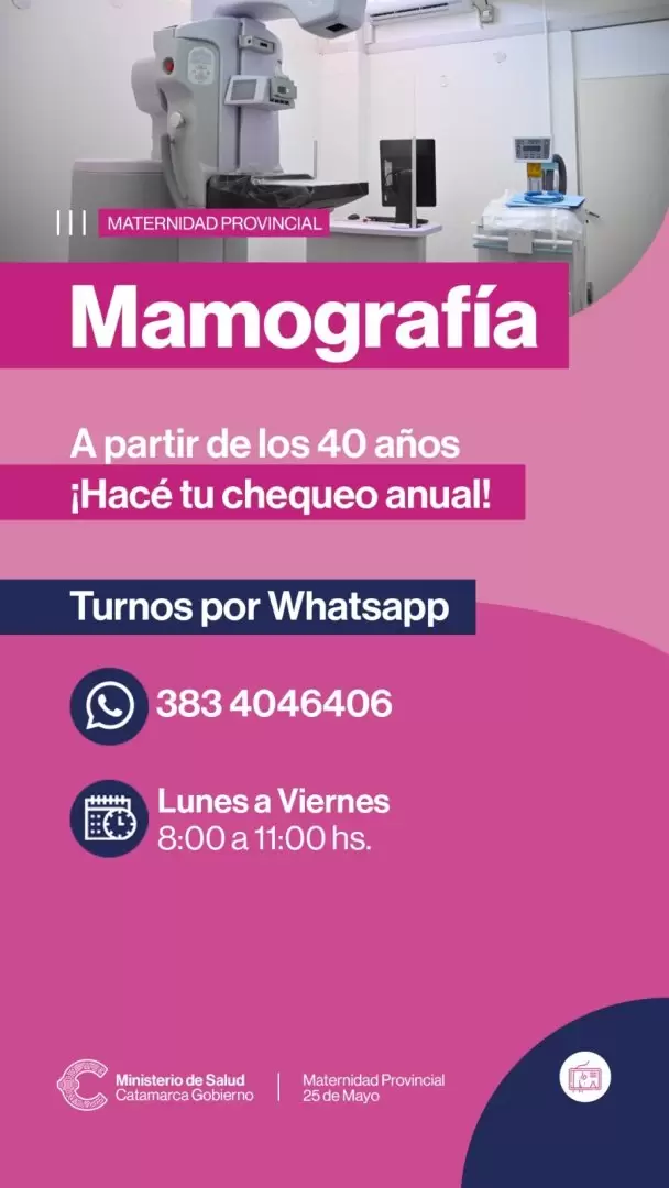 Se encuentra en funcionamiento el mam�grafo de la Maternidad