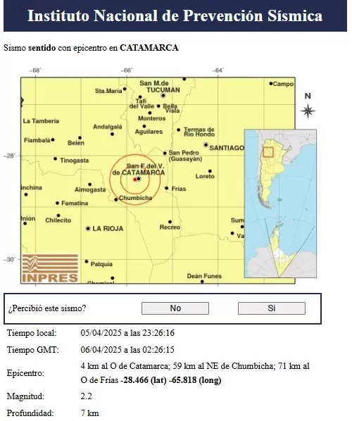 septimo sismo sabado