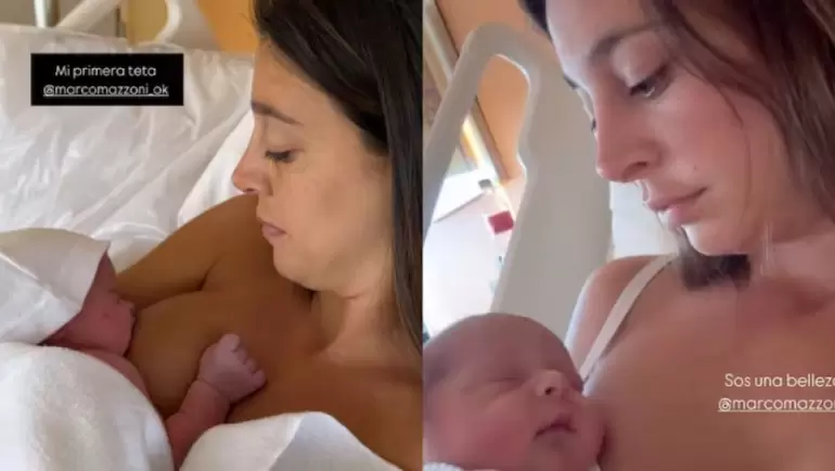 sol perez amamantando