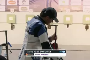 Julin Gutirrez gan la medalla de bronce en la Copa del Mundo de Tiro