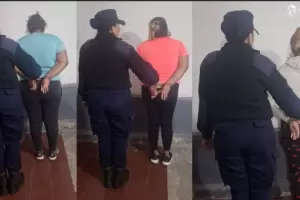 Tres mujeres detenidas por agresin y robo de una moto