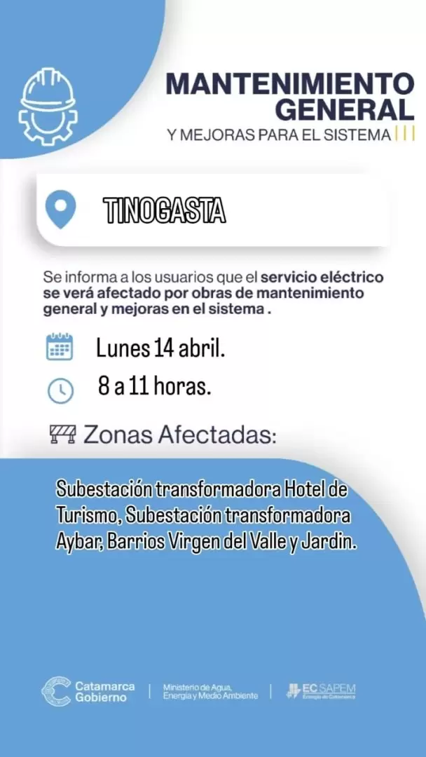 cortes de ec sapem lunes