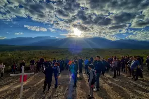 Emotivo Va Crucis de efectivos de Pomn en Joyango