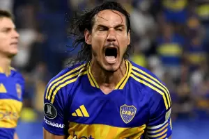 Alarma en Boca: se desgarr Cavani y se perder el Superclsico