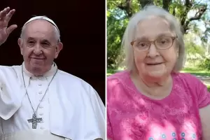 As se enter Mara Elena Bergoglio de la muerte del Papa