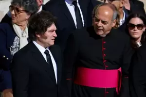 Milei participa en el funeral del Papa Francisco