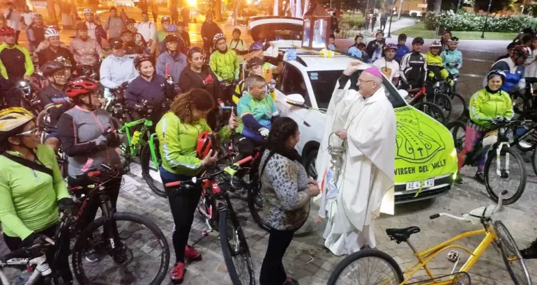 virgen del valle ciclistas