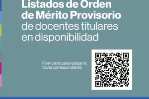 Lanzan LOM provisorio y tacha para docentes titulares en disponibilidad
