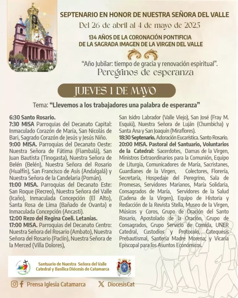 virgen programa jueves