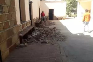 Tras el fuerte sismo en La Rioja, se reportaron varios derrumbes