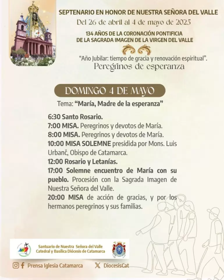 virgen programa domingo