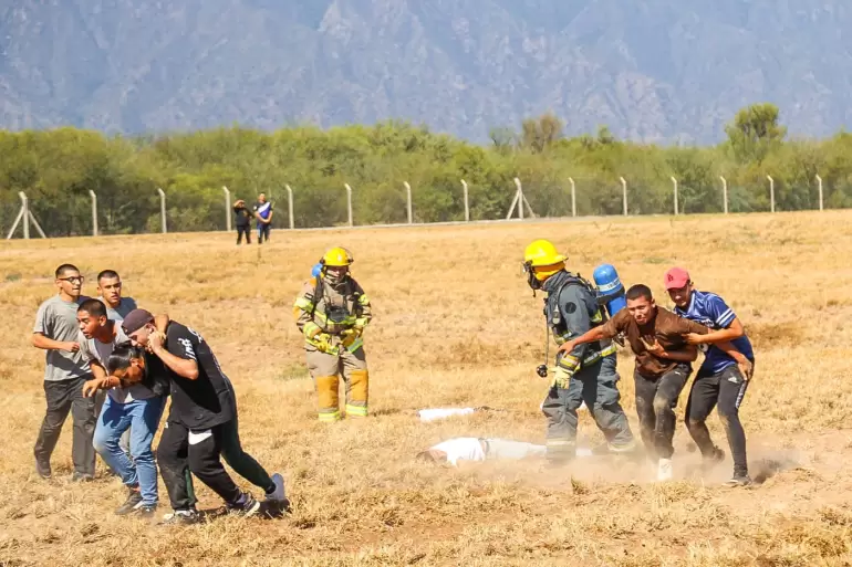 simulacro aeropuerto