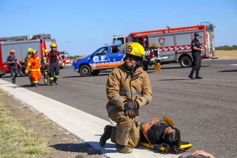 simulacro aeropuerto