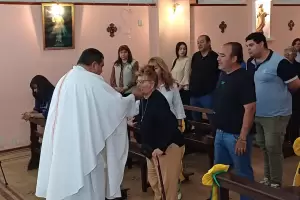 La vigilia por el aniversario de Recreo se 
inici con la Misa en el templo de San Roque