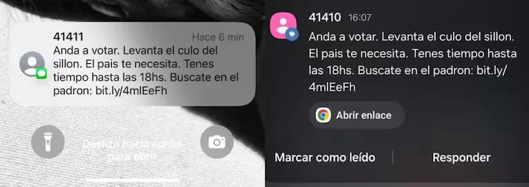Los inslitos mensajes que recibieron algunos porteos para incentivar la votacin.
