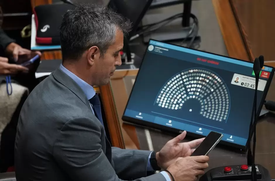 Tras la maniobra, Martn Menem satisfecho