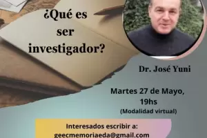 Ciclo de charlas: Yuni brindar una conferencia sobre el rol del investigador